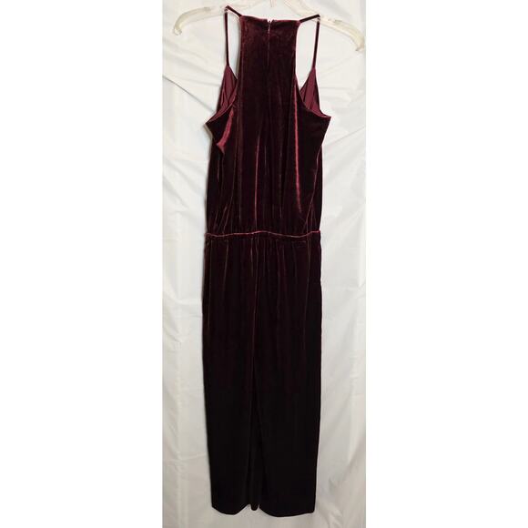 1. STATE The Nomad Culotte Romper Jumpsuit Women's XS Deep Burgandy Velvet - Picture 3 of 7